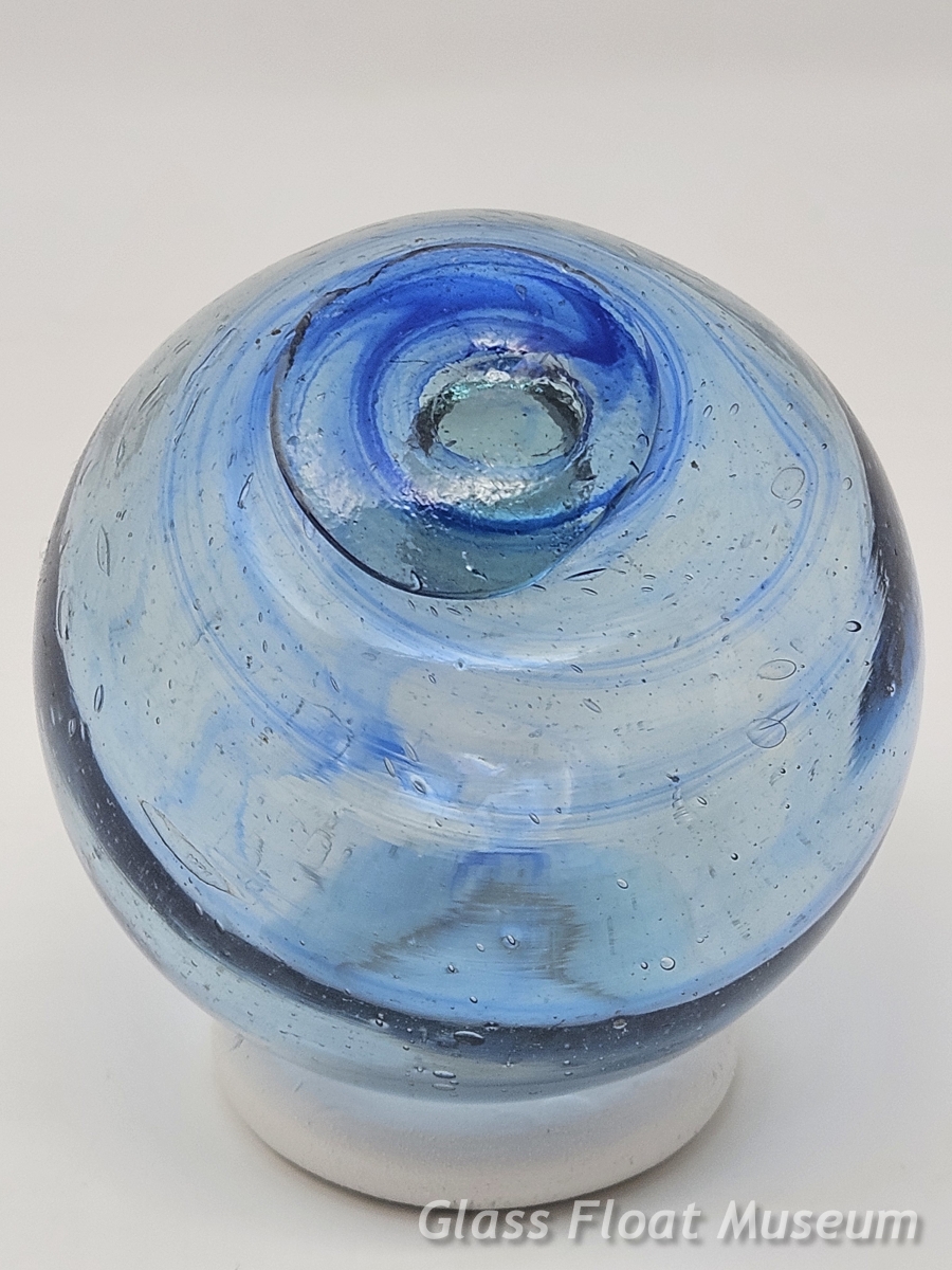 Blue Swirls, 3 1/2 Inch